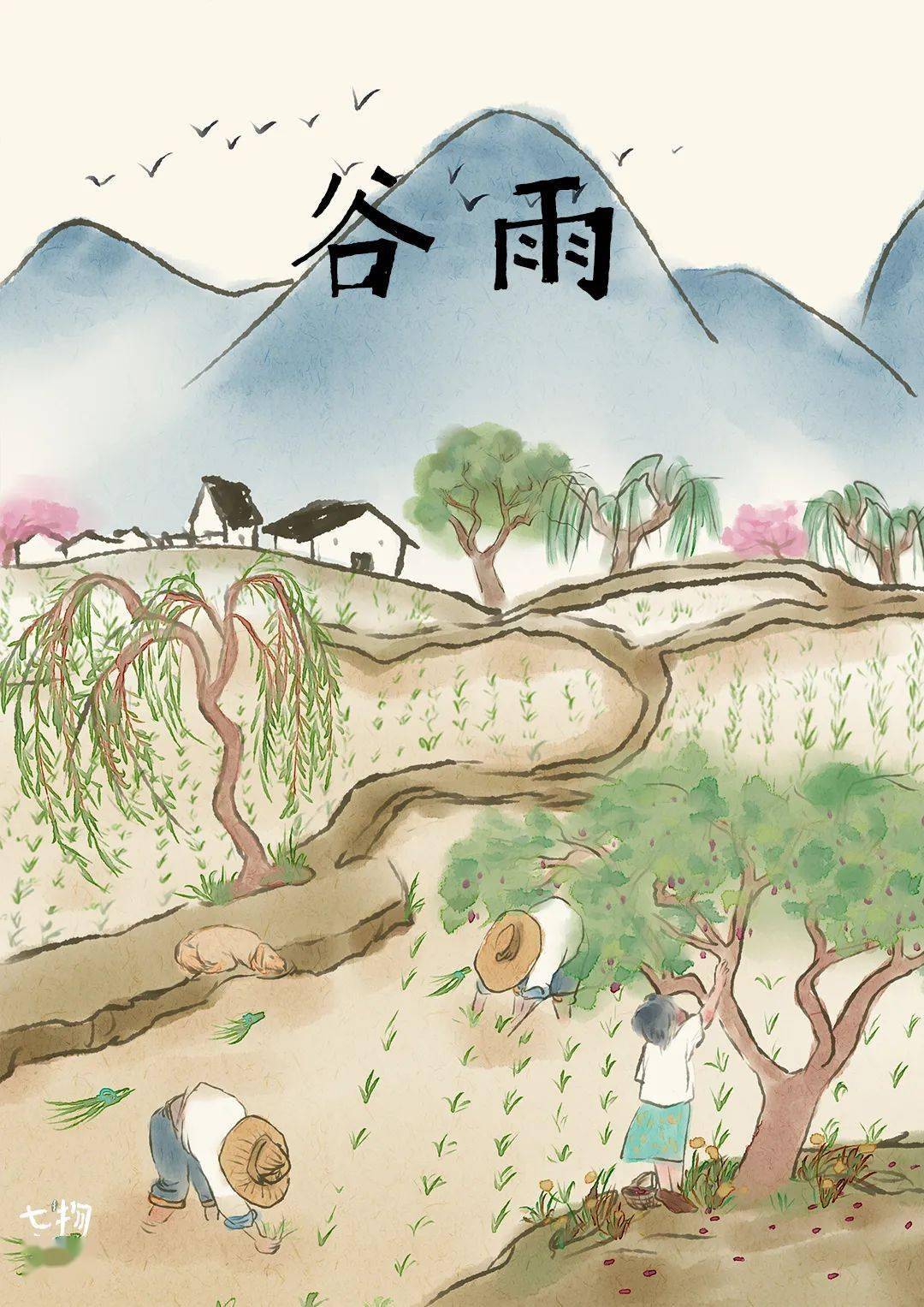 今日谷雨春天最后15天了宜通全身不畅之气