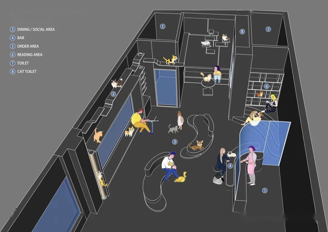 星期三的快乐是潘通色猫咖给的家club