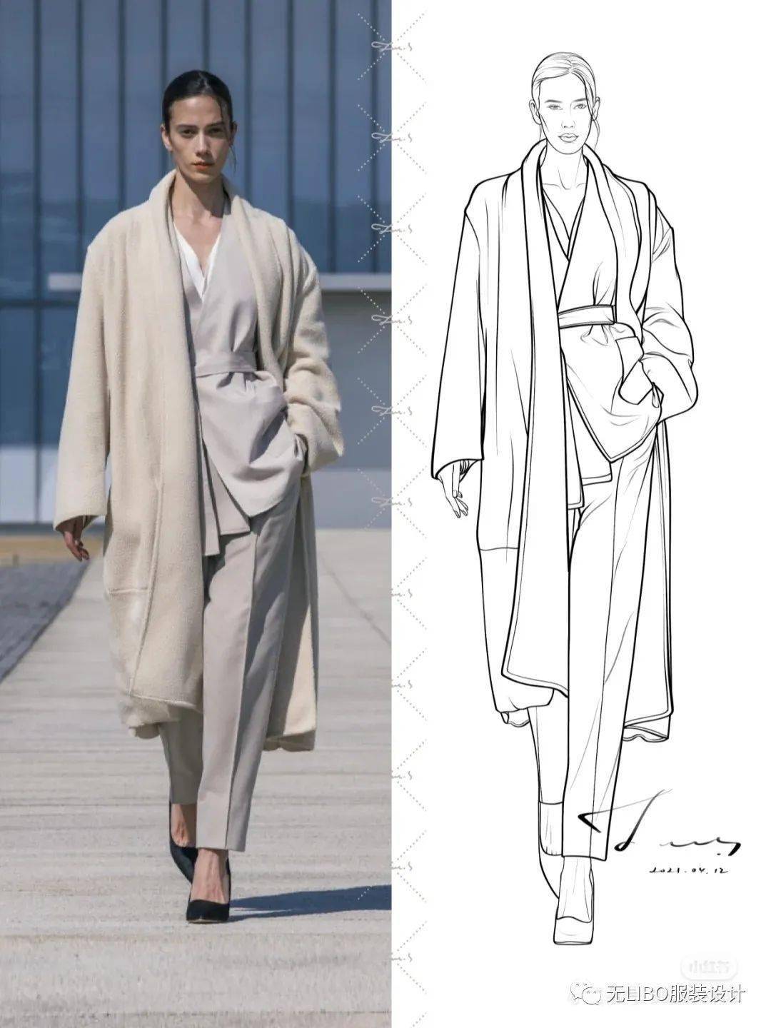 服装秀场成衣临摹提炼150张独家精选效果图线稿素材