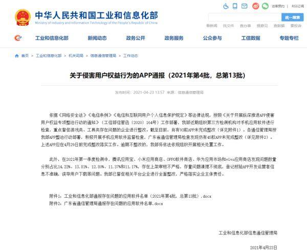 通信|93款APP被点名，你手机里有吗?