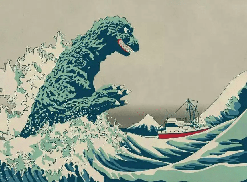 这朵被网友玩坏的浪花它的作者日本漫画之父都要认不出了