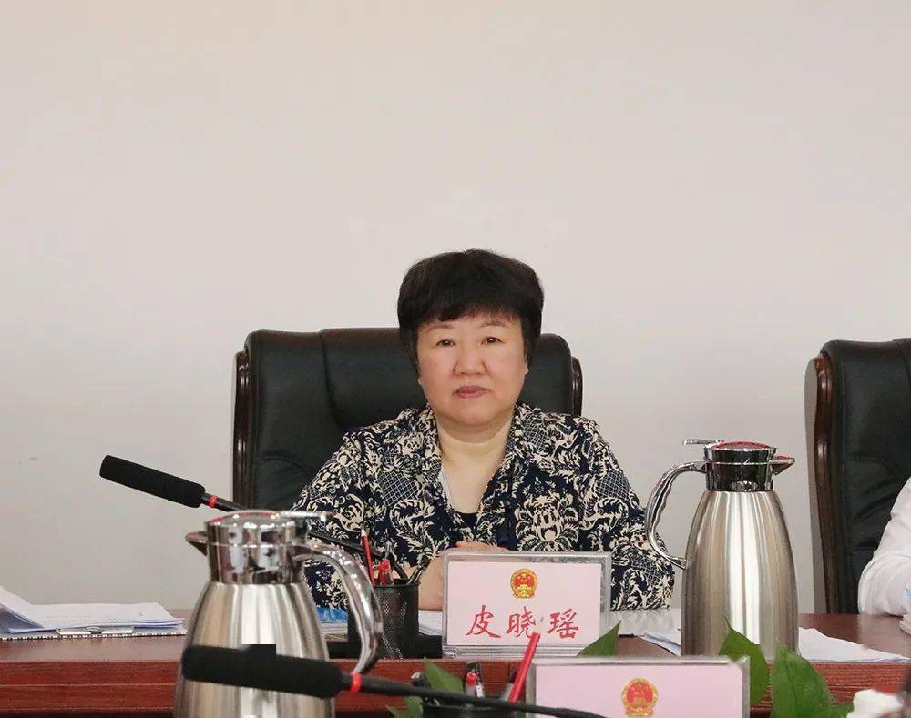 区人大常委会党组书记,主任皮晓瑶主持会议,副主任王华安,郑建平