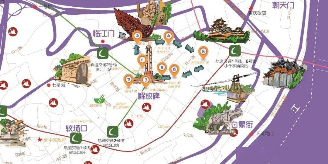 嗨购畅玩线路②深度打卡地标解放碑