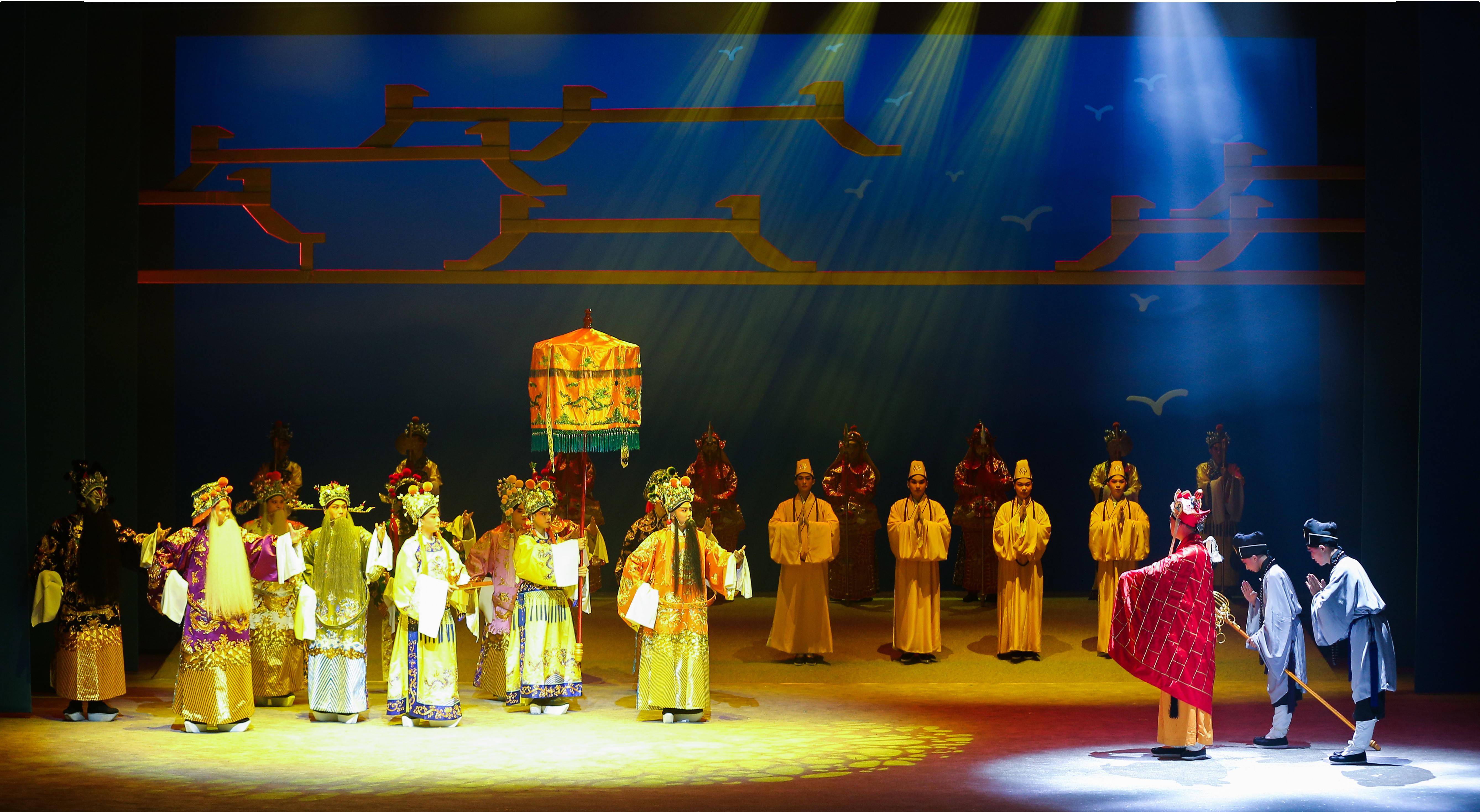 戏曲新秀"打"出一片天 秦腔神话剧《西游记之唐僧收四徒》西安首演