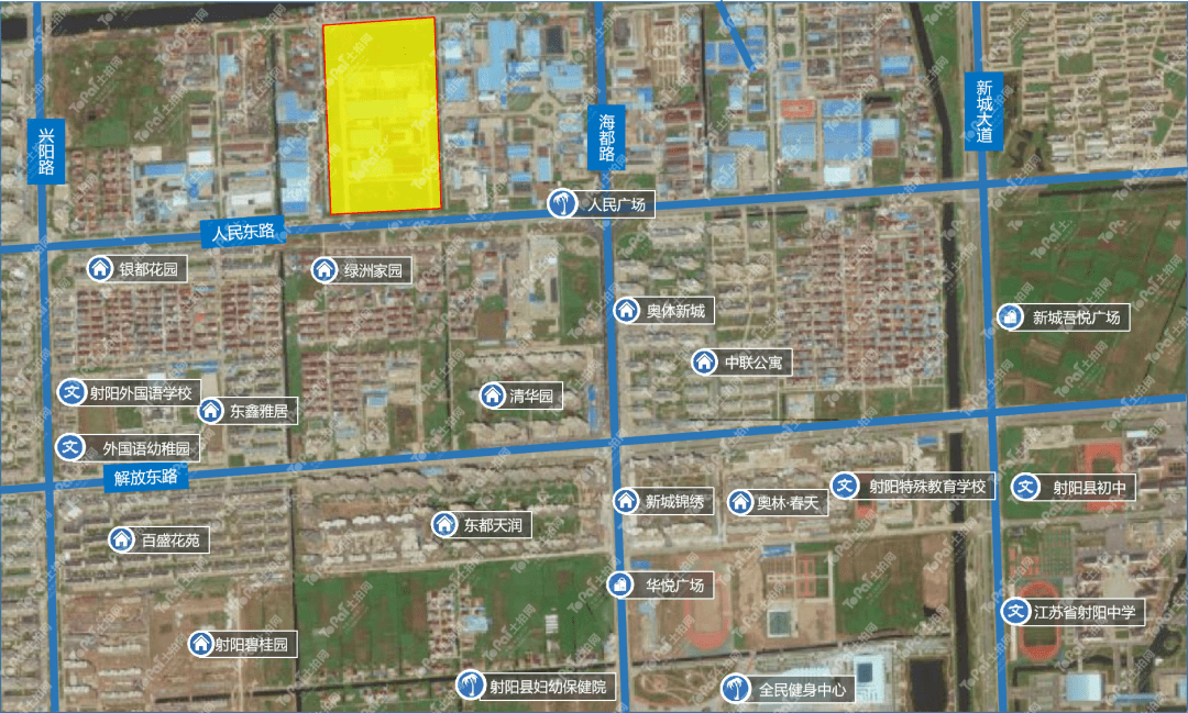 江苏射阳配建五星级酒店配套商业中心城区又一稀缺商住地块正式上市5