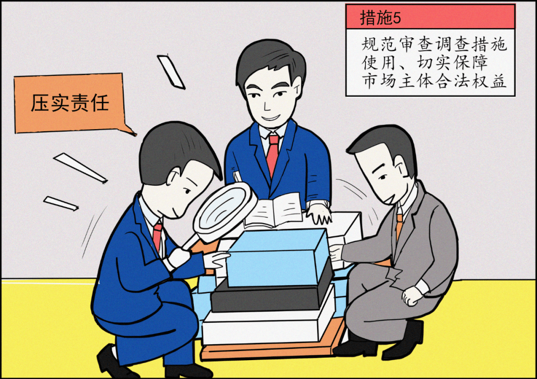 图解漫画河南省纪委监委优化营商环境监督治理六大措施