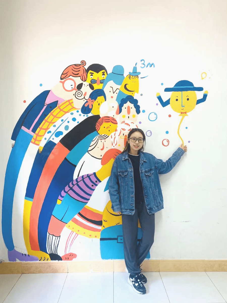 图书馆手绘墙走进janaglatt的多彩世界