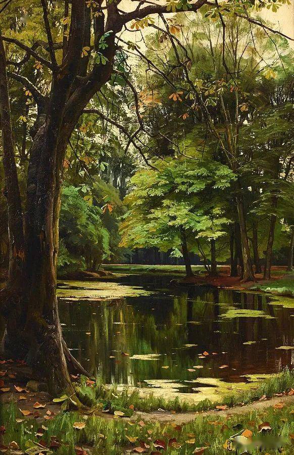 自然主义风格/丹麦画家皮德·莫克·蒙斯特(peder mork monsted)