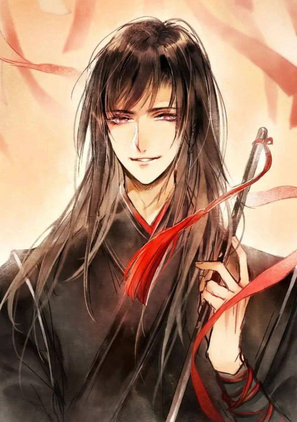 古风黑衣男子女子壁纸心中有丘壑眉目做山河