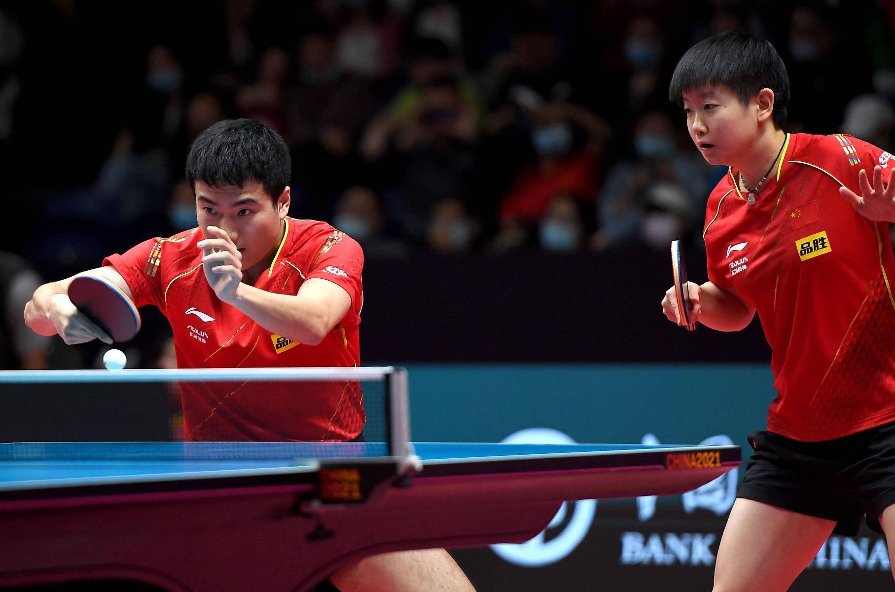 乒乓球直通wtt大满贯世乒赛梁靖昆孙颖莎混双晋级四强