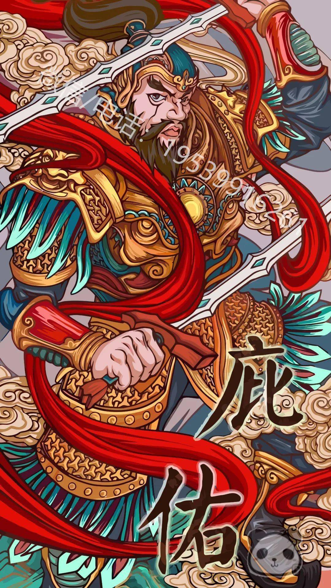 车位涂鸦彩绘图库-国潮系列