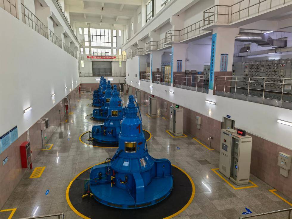 太园泵站抽水站一角.(本刊记者孙进军 摄)