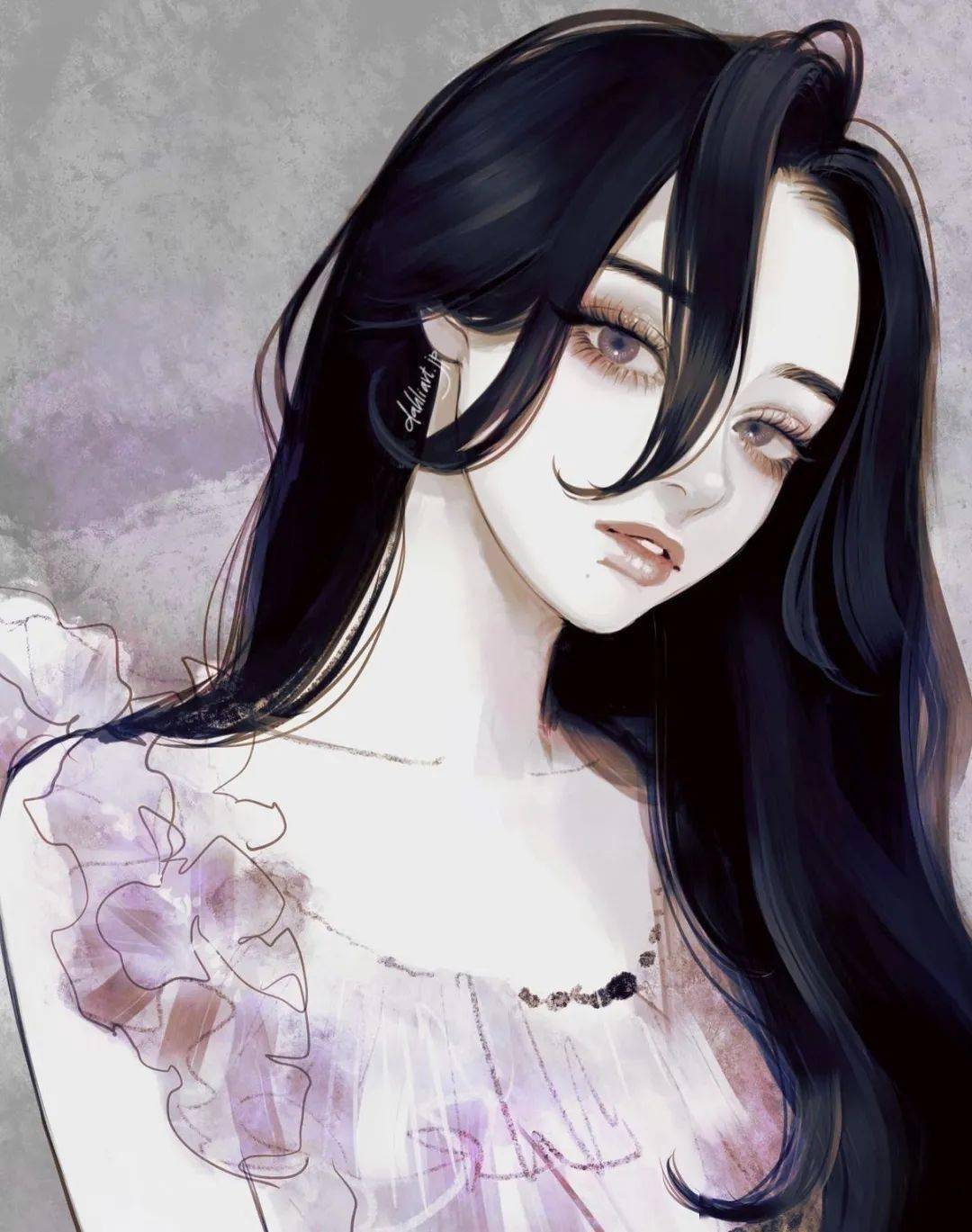 插画合集这些少女绘画最适合做头像啦