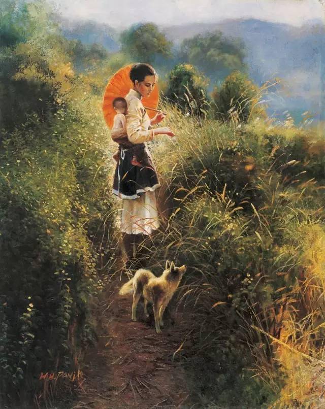 母亲油画1981年图片