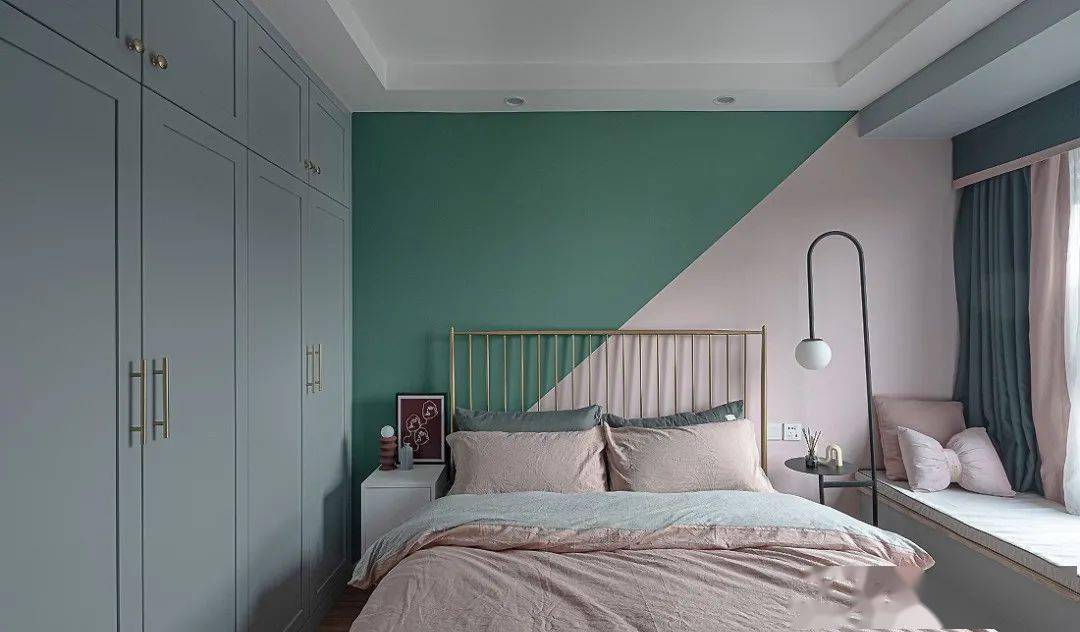 90㎡轻奢北欧风撞色背景墙设计让人忍不住想哇哦