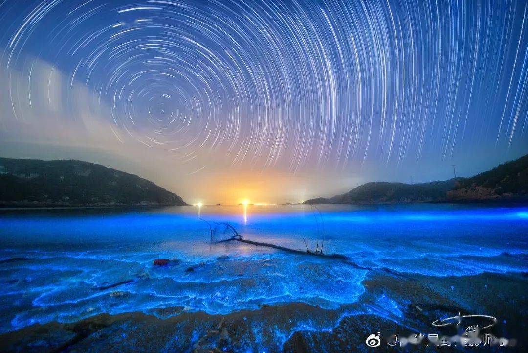 图自：福建星野摄影师余民 “‘蓝眼泪实况’小程序集合了广大‘泪友’的
