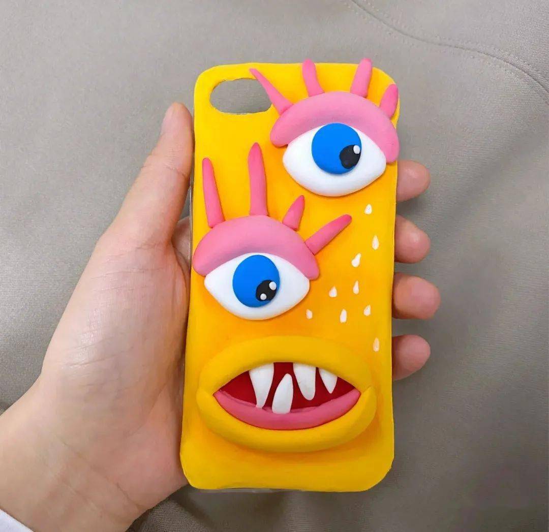 粘土自制手机壳太漂亮了朋友们都抢着要