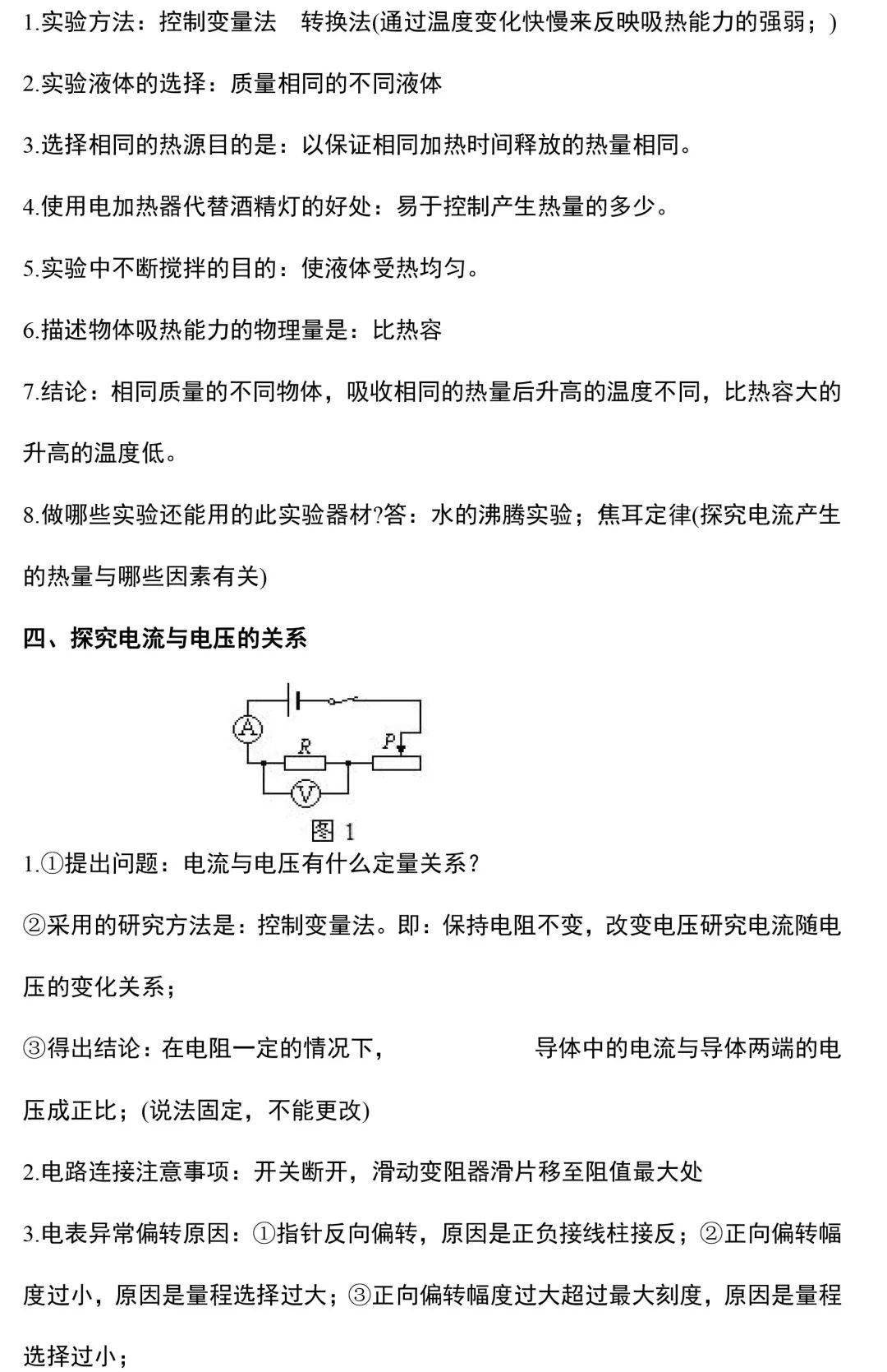 初中物理重要实验考点总结,初二初三复习必备资料!