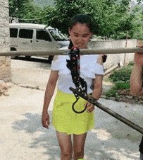 搞笑GIF:天热了,同学们也只能把头发扎起来了_饲料