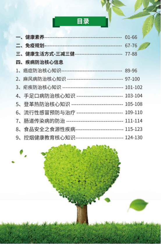 亳州市健康教育手册