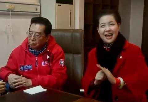 82岁李双和江梦鸽现身,娇妻梦鸽白到发光