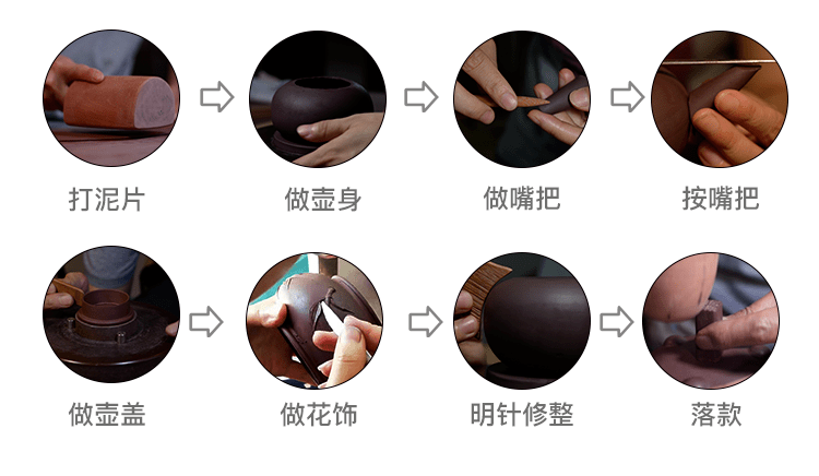 清代风靡一时的紫砂花货，原矿底槽清老紫泥，国家级工艺美术师