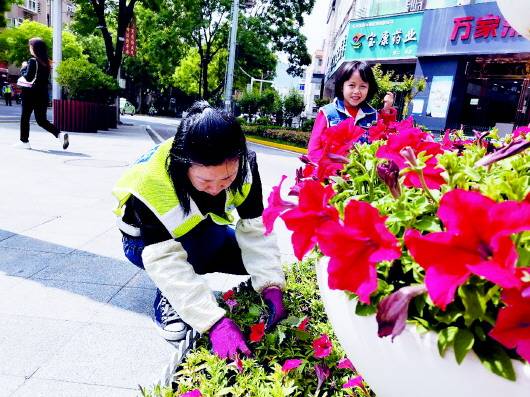 除草护花美化城市 天水