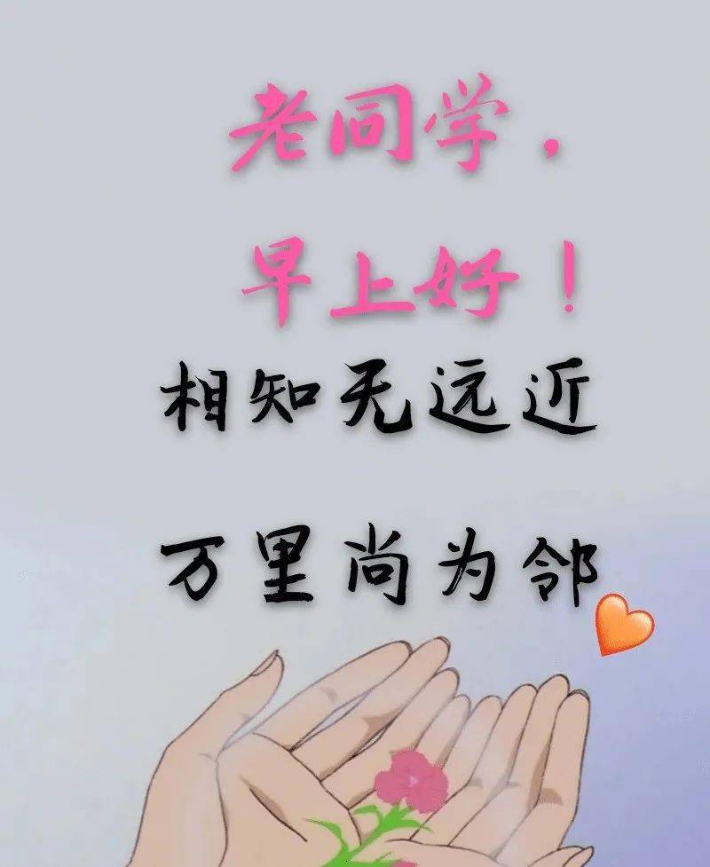 老同学早上好图片带字图片