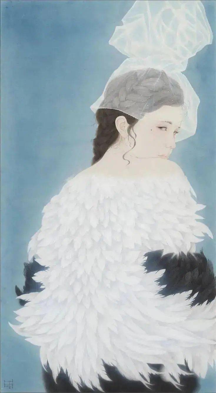 周雪的工笔画新工笔花园中一朵奇特的花