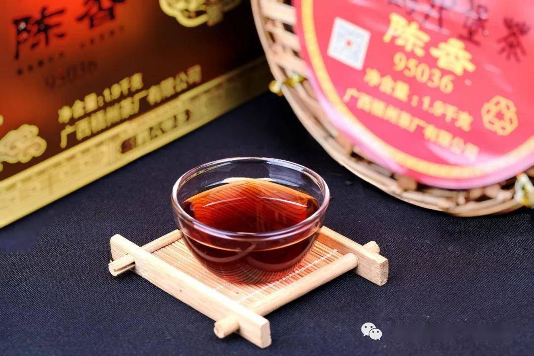 三鹤六堡茶陈香95036经典金花陈香