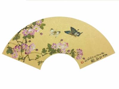 春色满园紫藤残叶已黄莲子老青衣别岛画家袁林百花齐放郭明兴知情人都