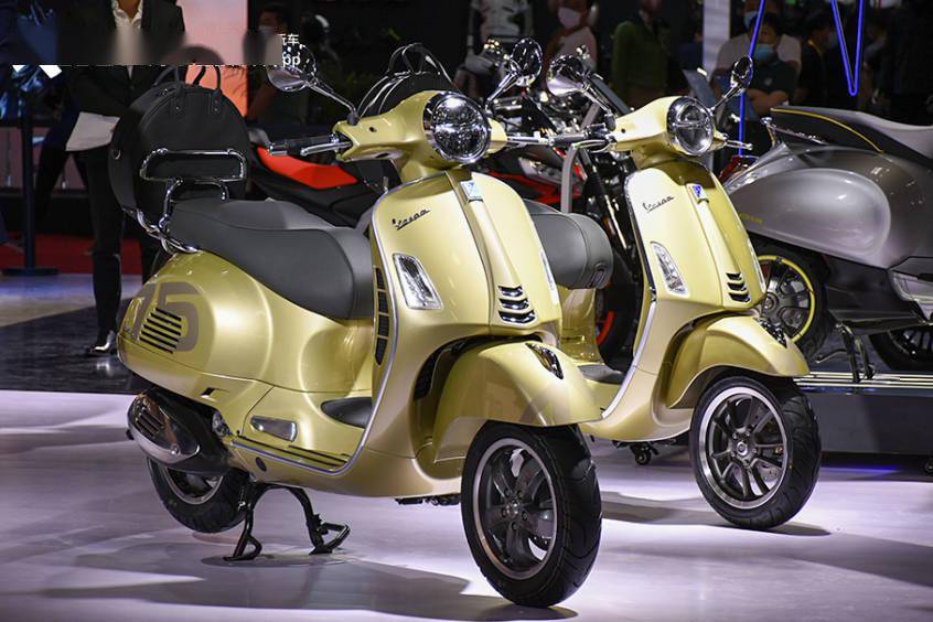 vespa75周年特别版首秀比亚乔多款重磅车型亮相北京摩展