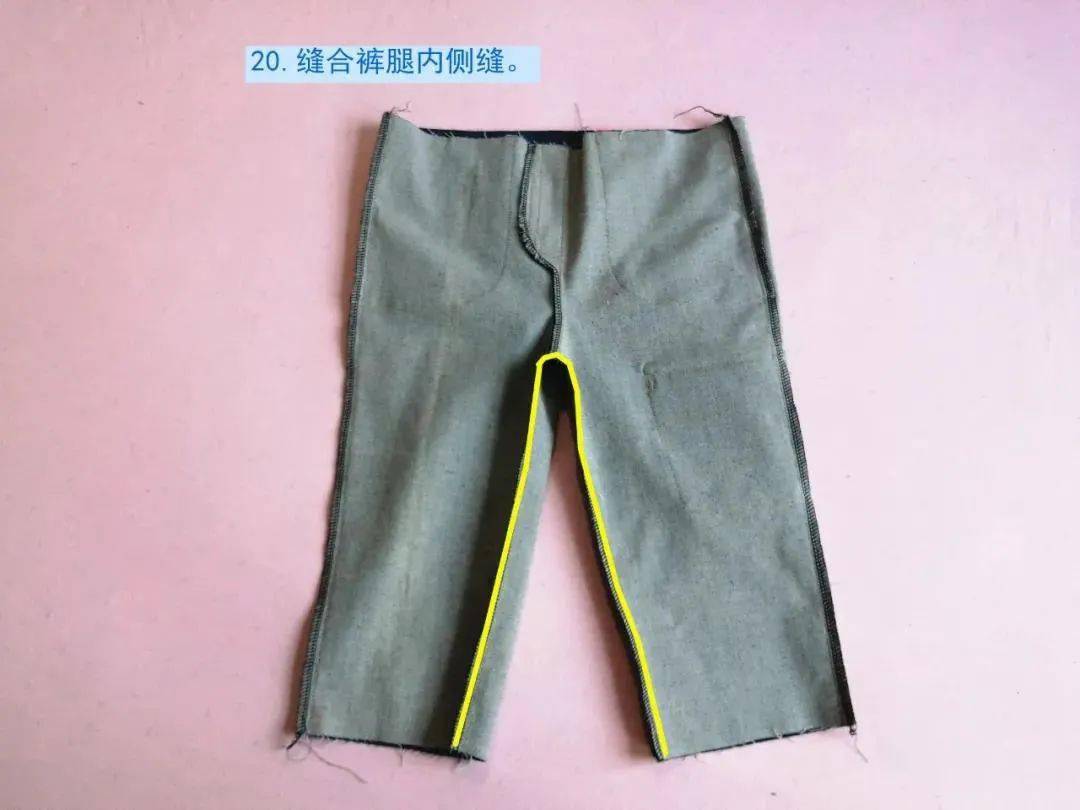 儿童立体口袋牛仔裤图文教程