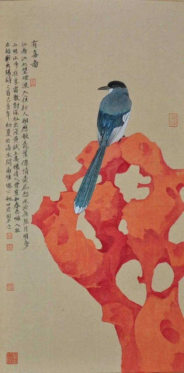 他的画作细腻典雅冷艳清新