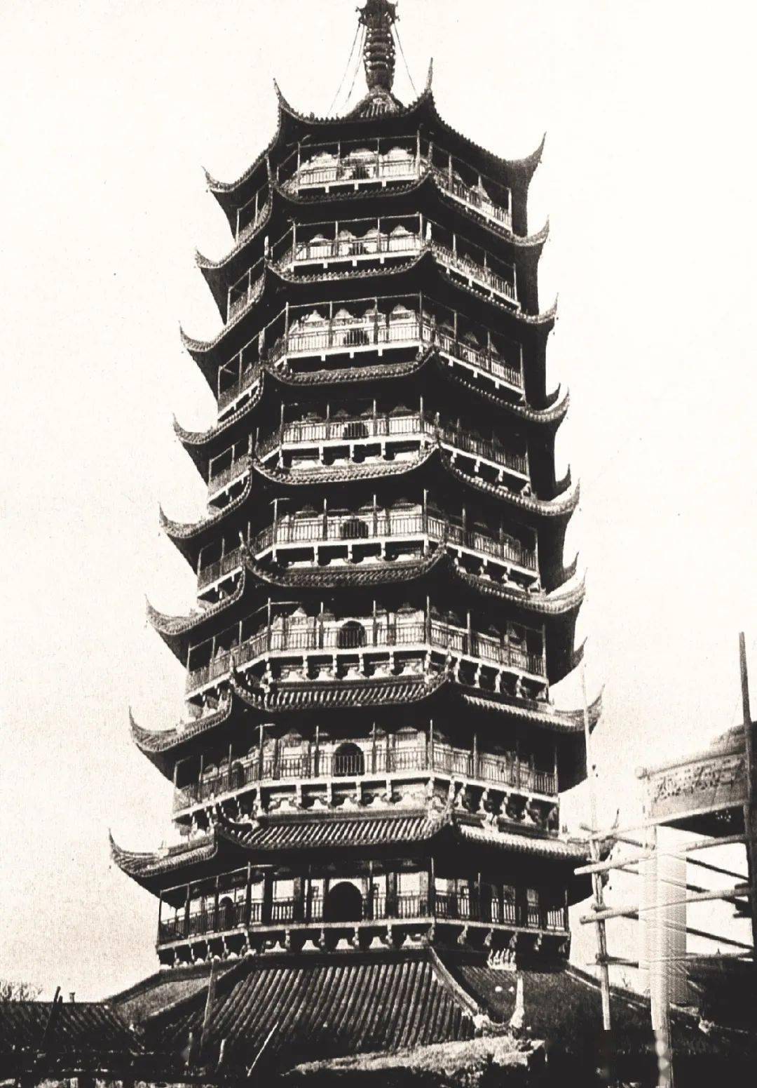 中国古代宝塔旧影