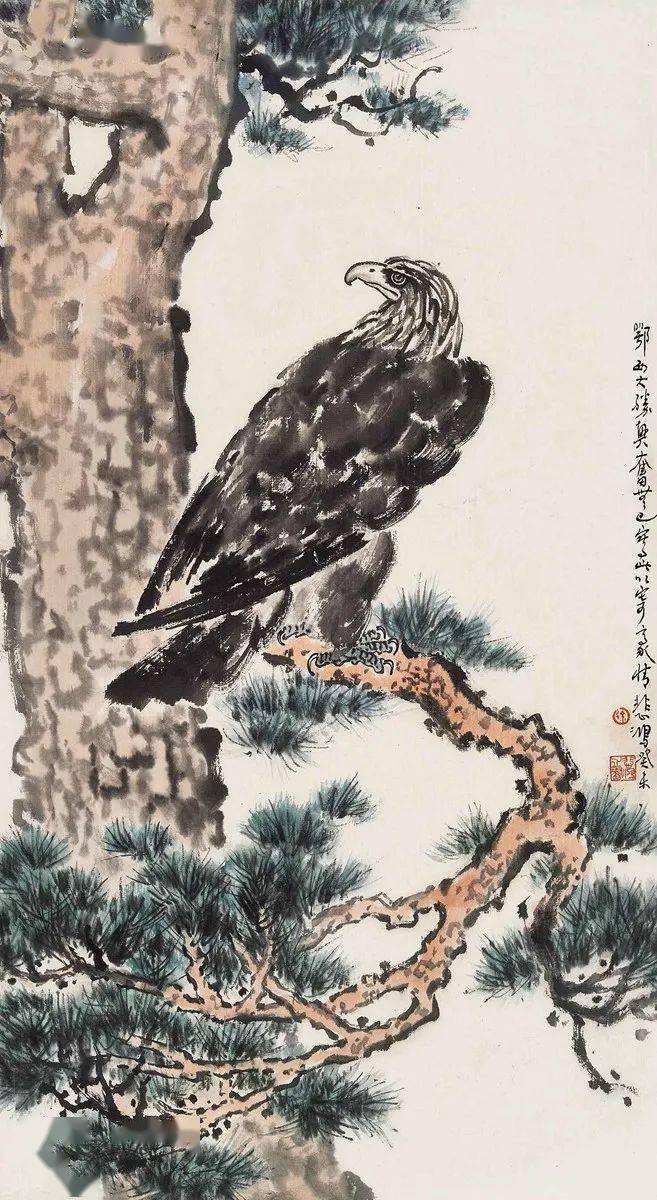 徐悲鸿画鹰太生猛啦