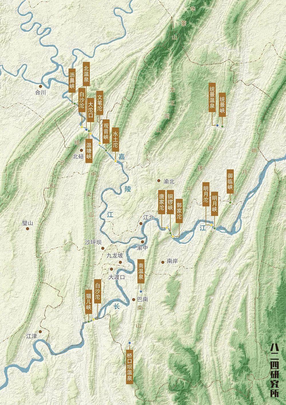 巫山山脉地图图片