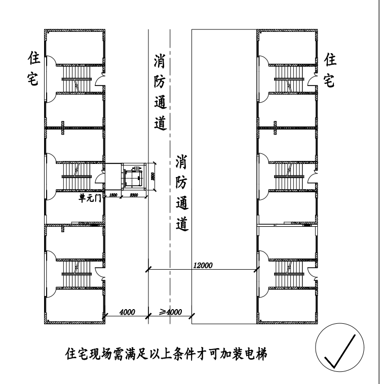 小区消防通道平面图图片