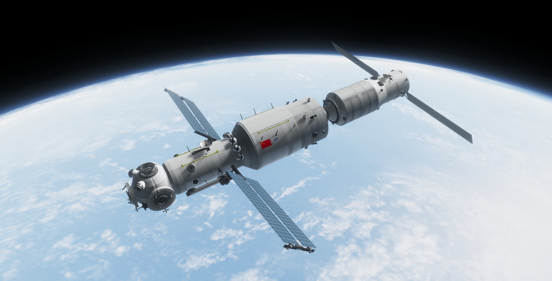 继「天和号」核心舱后,北京时间 5 月 29 日 20 时 55 分,中国空间站