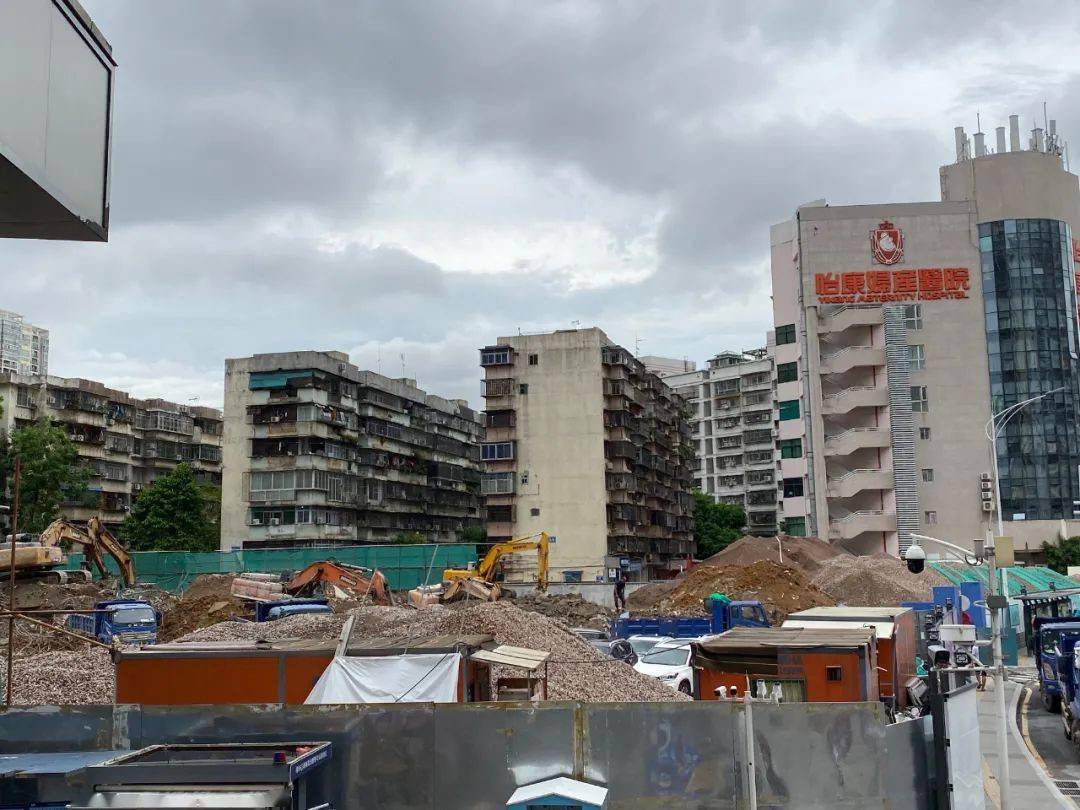 蔡屋围旧改正在拆除中,一期开干了!