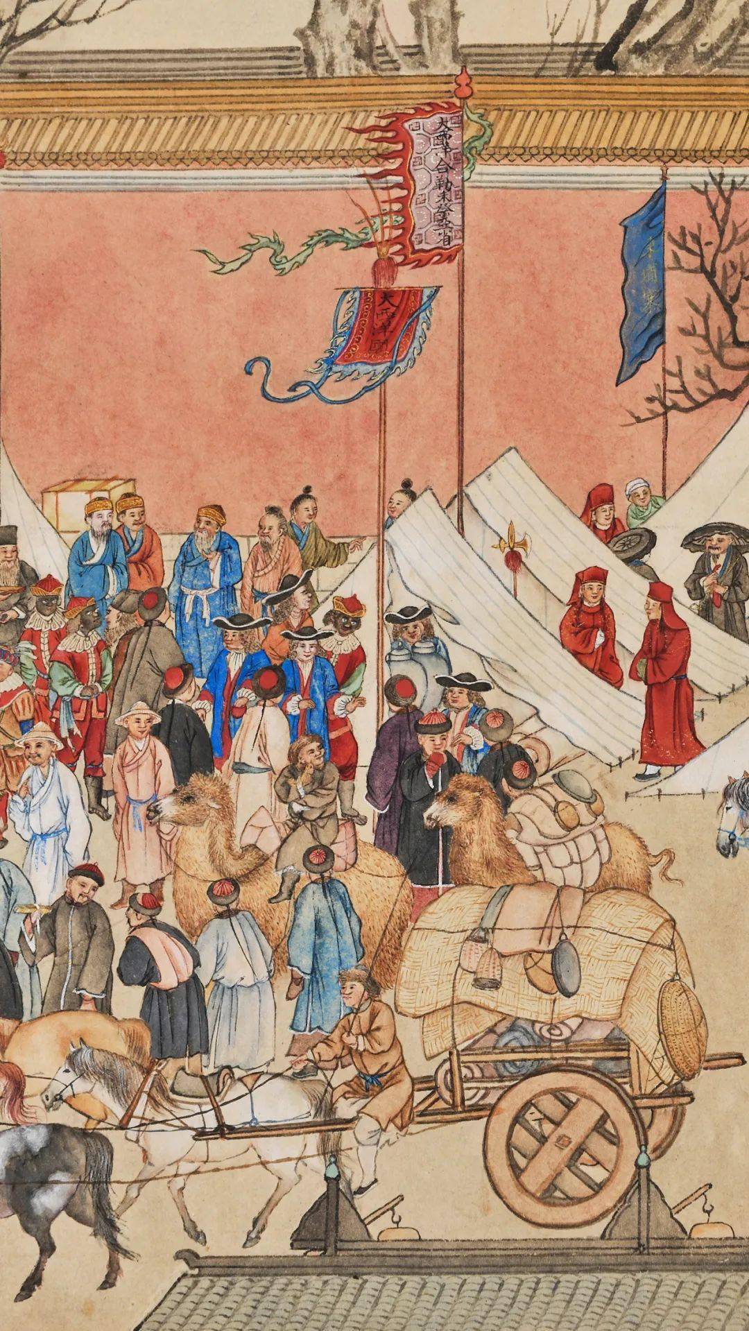 艺赏414亿2021最贵古代书画徐扬平定西域献俘礼图