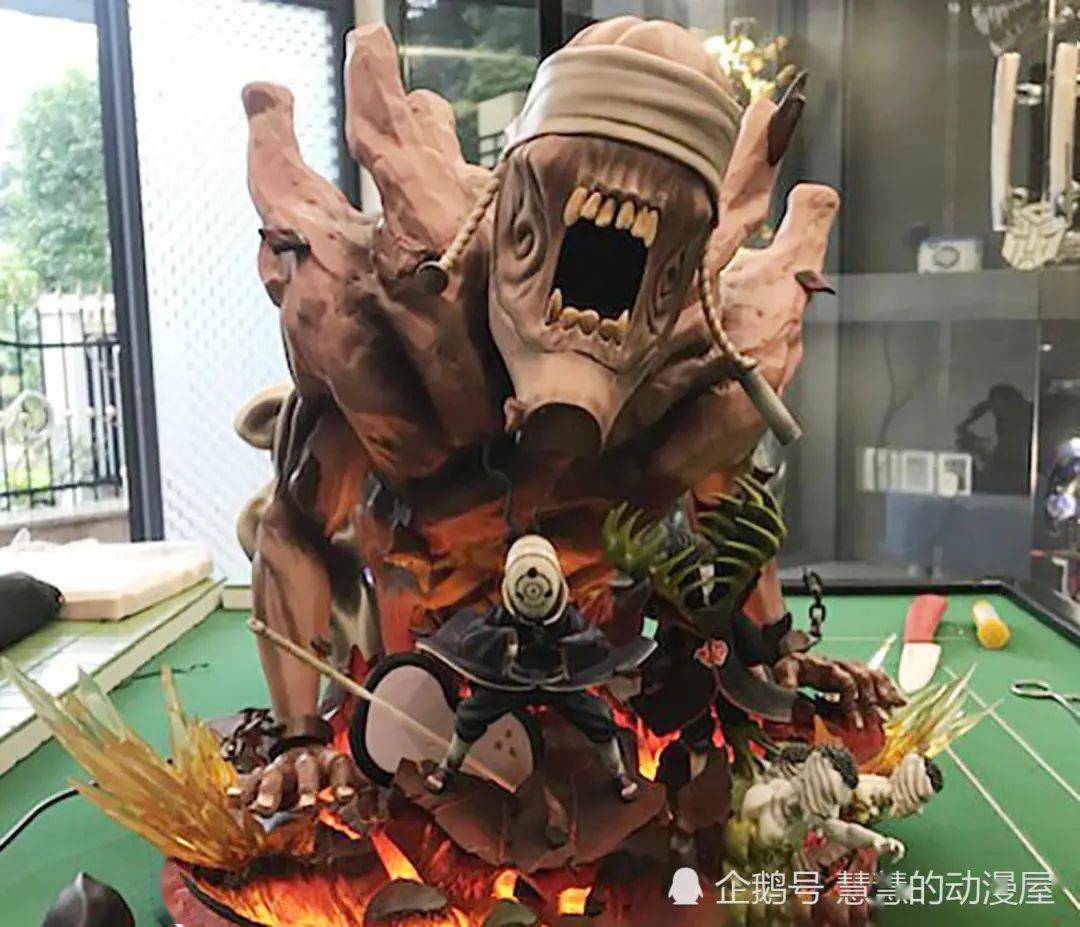 火影忍者:十尾手办展现,牙齿清晰可见,尾兽玉成最大亮点