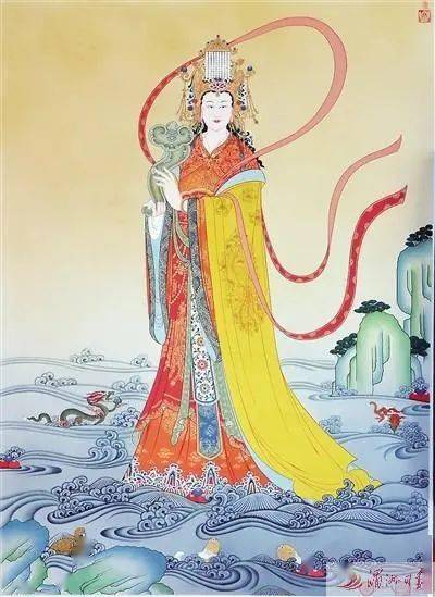 西藏唐卡妈祖圣像亮相祖庙