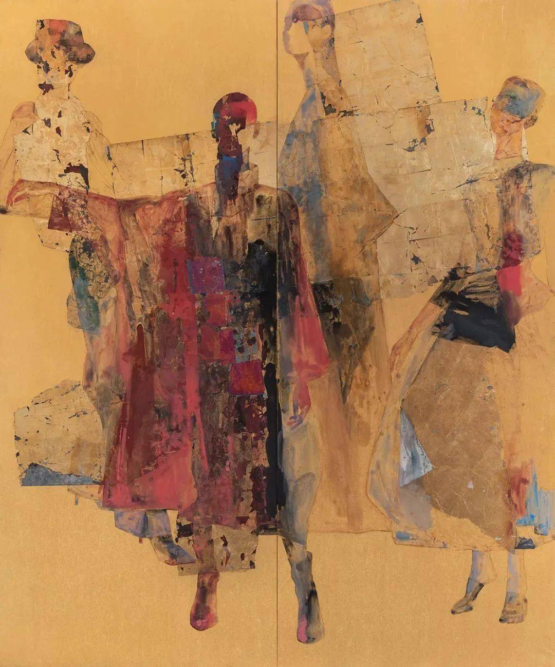 材料的时尚女画家杨洋