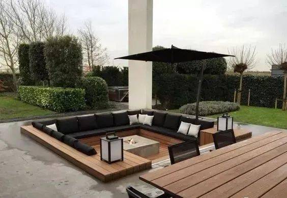 下沉式庭院休闲区,让庭院更具魅力!