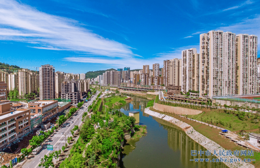 巴州区莲山湖新区航拍图片