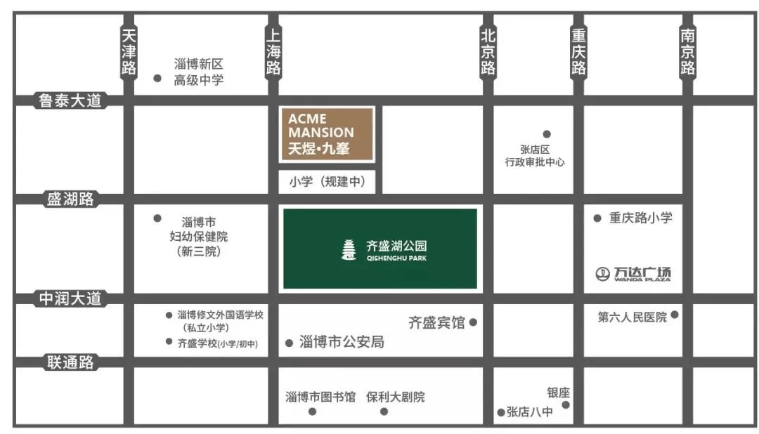 齐盛湖公园平面图图片