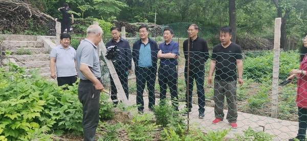 代县长李建富和涿鹿县委常委,赵家蓬区委书记林建忠,双方就涿鹿县和