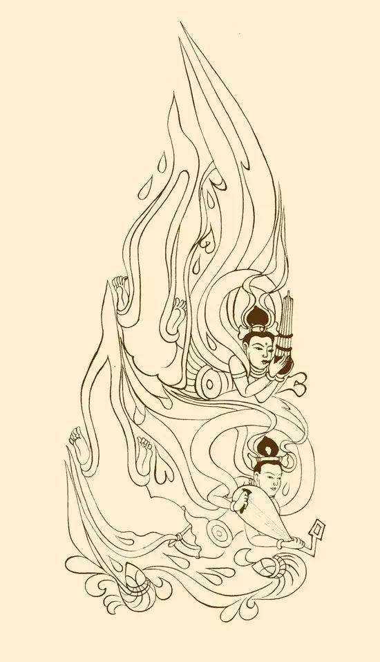 敦煌石窟壁画手稿