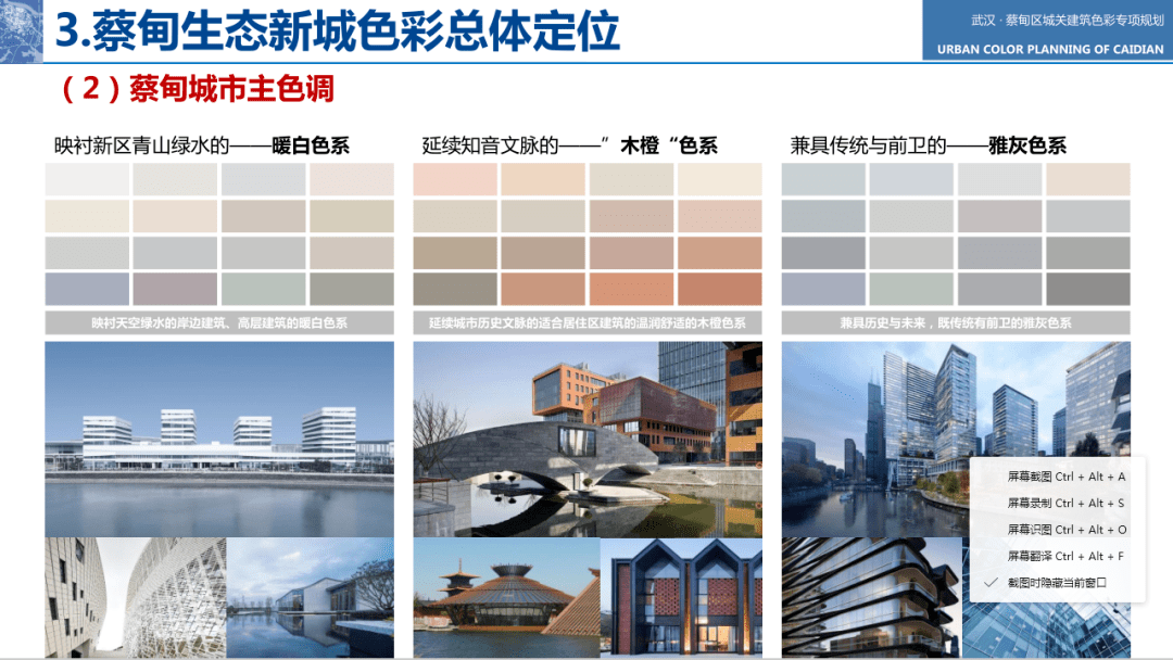 常福新城核心区蔡甸城市色彩规划柏林集镇控制性详细规划导则